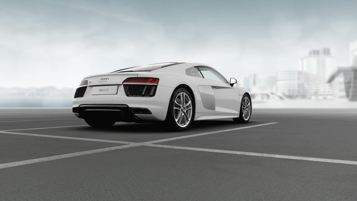 Audi R8 Rear White retail tech