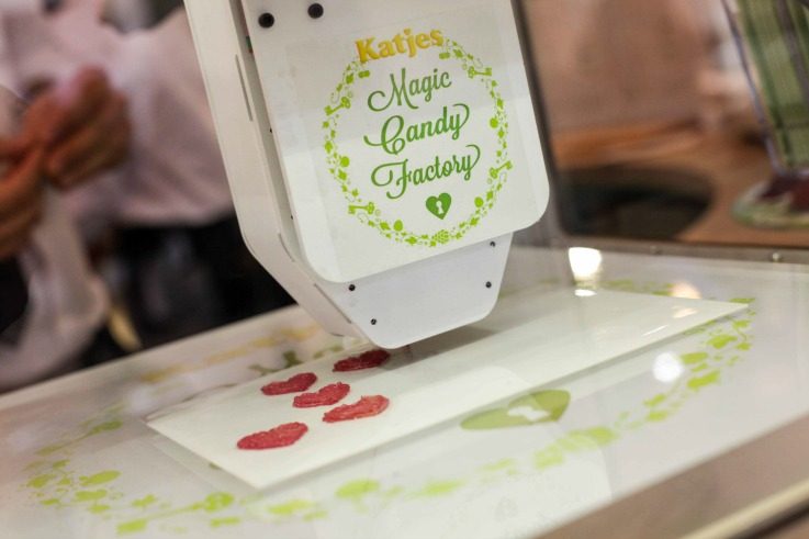 3d food printing Katjes Magic Candy Factory